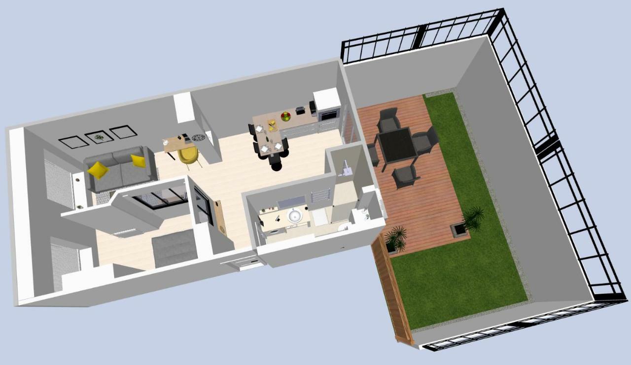 דירות לוריין Le P'Tit Atelier, Terrasse Privative מראה חיצוני תמונה